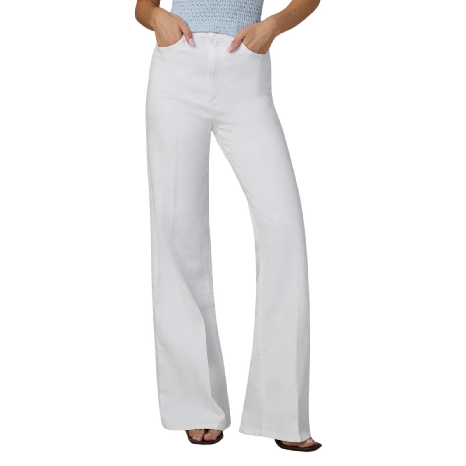 Joes Jeans The Mia High Rise Wide Leg Jeans Womens 29 White 28 Inseam Preowned